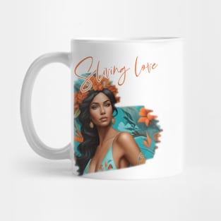 sliving beautiful woman Mug